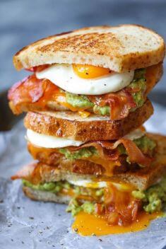 Guacamole Breakfast Sandwich - 30 Easy And Delicious Egg Recipes