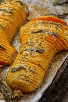 Hasselback Butternut Squash with Browned Butter - Collection of The Best Easy And Delicious Vegetable Recipes