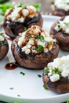Herb Goat Cheese Stuffed Mushrooms - Collection Of 30 Best Delicious Stuffed Mushroom Recipes