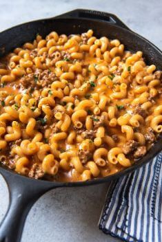 Homemade Hamburger Helper Cheeseburger Pasta Skillet - Ground Beef Recipes To Vary Your Meal