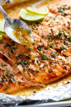 Honey Lime Garlic Butter Salmon - Top-Rated Salmon Recipes For Your Dinner