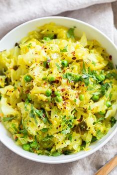 Instant Pot Indian Cabbage and Peas - Quick And Delicious Cabbage Recipes