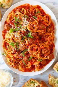 Instant Pot Spaghetti and Meatballs - Crazy Good Spaghetti Recipes