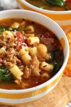 Italian Sausage Soup with White Beans and Spinach - Amazing Sausage Soups That You Will Blow Your Mind