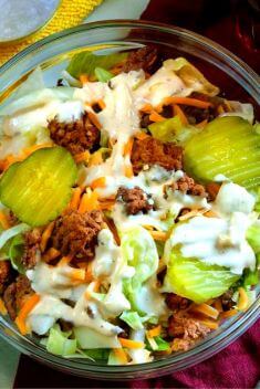 Keto Big Mac Salad - 30 Easy And Delicious Keto Recipes To Weight Loss Effectively
