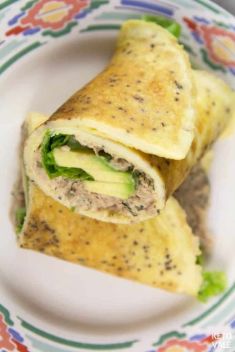 Keto Tuna Egg Wraps with Lettuce Low Carb - 30 Of The Best Tuna Recipes That You Should Save On Hand