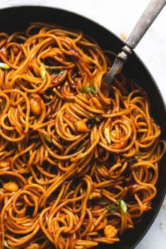 Kung Pao Noodles - Collection Of The Best Quick And Delicious Noodle Recipes
