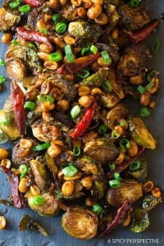 Kung Pao Roasted Brussels Sprouts - 30 Best Easy And Delicious Brussels Sprouts Recipes For Your Meals