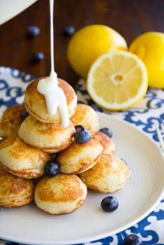 Lemon Blueberry Pancake Bites - Homemade Pancake Recipes For You