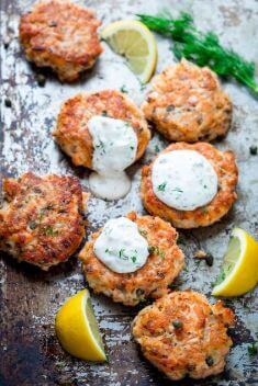 Lemon Caper Salmon Cakes - Crazy Good Fish Recipes