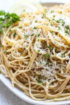 Lemon Garlic Parmesan Pasta - Crazy Good Spaghetti Recipes