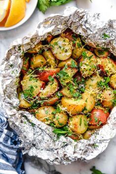 Lemon Parsley Potato Foil Packets - Top Foil Packet Recipes That You Will Love
