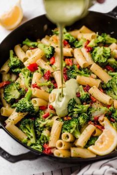Lemony Basil Creamy Vegan Pasta - Easy And Delicious Vegan Recipes