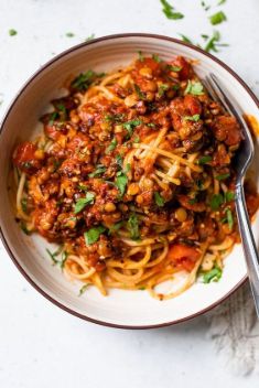 Lentil Bolognese - Easy And Delicious Vegan Recipes