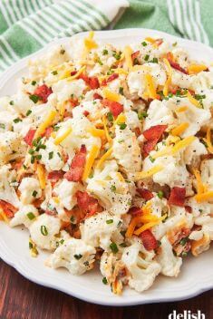 Loaded Cauliflower Salad - Savory Cauliflower Recipes To Light Up Your Meal