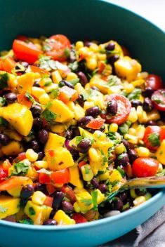 Mango Black Bean Salad - Delicious Dishes Made From Mango