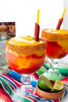 Mangonadas Spiced Frozen Mango Margaritas - Delicious Dishes Made From Mango