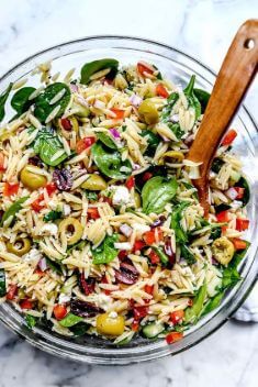 Mediterranean Orzo Salad 1 - 30 Easy And Delicious Vegan Salad Recipes