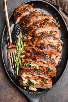 Mediterranean Stuffed Pork Tenderloin - Top-Rated Pork Tenderloin Recipes