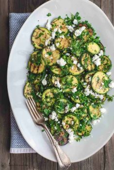 Mediterranean Style Grilled Zucchini Salad - 30 Best Zucchini Recipes That You Will Fall In Love