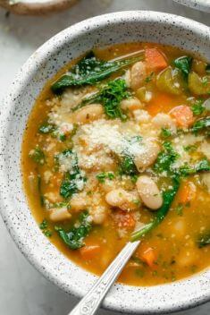 Mediterranean White Bean Soup 1 - 30 Easy And Delicious Vegetable Soup Recipes