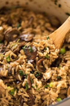 Mushroom Rice - Collection of Best Delicious Rice Recipes