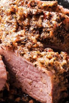 Mustard Garlic and Herb Crusted Pork Tenderloin - Top-Rated Pork Tenderloin Recipes