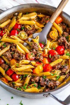 One Pot Sausage Spinach Pasta - Sausage Pasta: Delicious Dishes To Vary Your Daily Meal