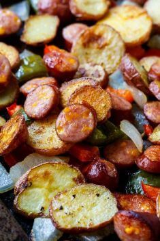 Oven Roasted Sausage and Potatoes - 30 Best Delicious Sausage Recipe That You Will Fall In Love