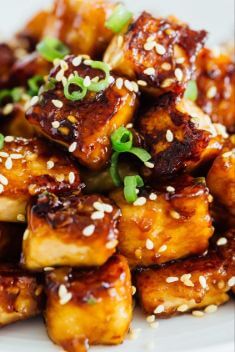 Pan Fried Sesame Garlic Tofu - 30 Of The Best Easy And Delicious Tofu Recipes To Vary Your Daily Meal