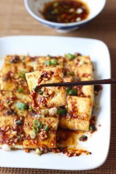 Pan Fried Tofu with Spicy Korean Sauce - 30 Of The Best Easy And Delicious Tofu Recipes To Vary Your Daily Meal
