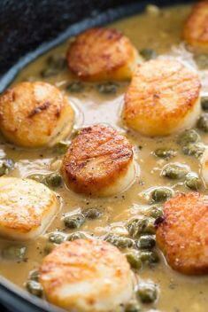 Pan Seared Scallops with Lemon Caper Sauce - Best Scallop Dishes Recipes You Should Try