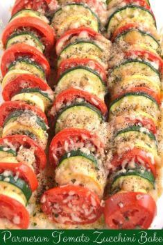 Parmesan Tomato Zucchini Bake - Quick and Delicious Tomato Recipes