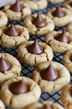 Peanut Butter Blossom Cookie - Homemade Butter Cookies Recipes