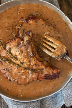 Pork Chops with Peppercorn Sauce - Baked Pork: Easy And Delicious Dishes For Your Meal