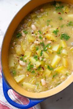 Potato Leek White Bean Soup - 30 Easy And Delicious Vegetable Soup Recipes