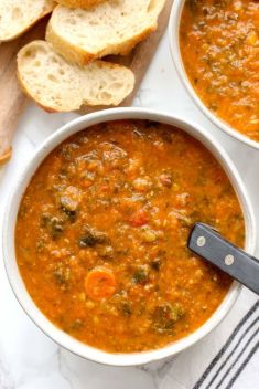 Red Lentil and Vegetable Soup - 30 Easy And Delicious Vegetable Soup Recipes