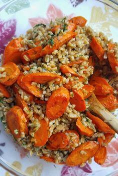 Roasted Carrots and Farro with Citrus Ginger and Dill - Roasted Carrot: Easy And Delicious Side Dishes