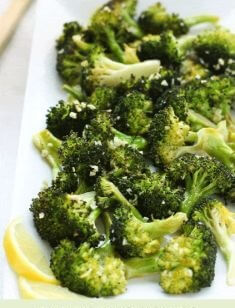 Roasted Lemon Garlic Broccoli - Collection of The Best Easy And Delicious Vegetable Recipes