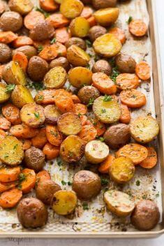 Roasted Potatoes and Carrots - Roasted Carrot: Easy And Delicious Side Dishes