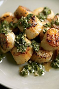 Scallops With Chimichurri - Best Scallop Dishes Recipes You Should Try