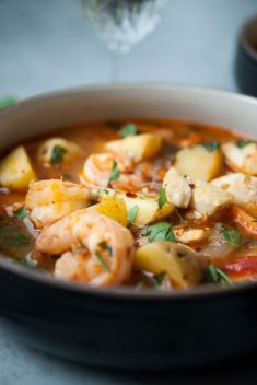Seafood Potato Stew - 30 Best Delicious Seafood Soup Recipes To Brighten Your Dinner
