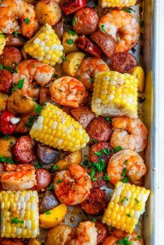 Sheet Pan Shrimp Boil - 30 Best Delicious Sausage Recipe That You Will Fall In Love