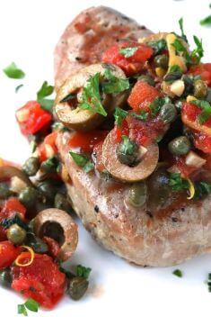 Sicilian style Grilled Tuna Steaks - 30 Of The Best Tuna Recipes That You Should Save On Hand