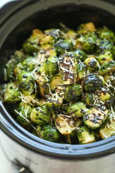 Slow Cooker Balsamic Brussels Sprouts - 30 Best Easy And Delicious Brussels Sprouts Recipes For Your Meals