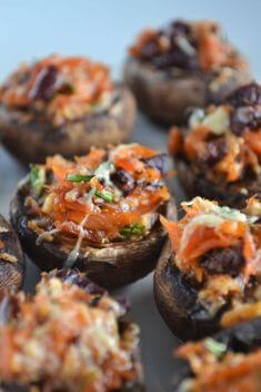 Smoked Salmon and Gouda Stuffed Mushrooms - Collection Of 30 Best Delicious Stuffed Mushroom Recipes