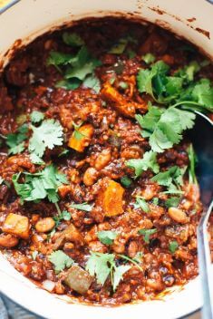 Smoky Squash Chili With Quinoa Pinto And Black Beans - Easy And Healthy Black Bean Recipes