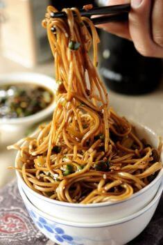 Soba Noodles with Sweet Ginger Scallion Sauce - Collection Of The Best Quick And Delicious Noodle Recipes