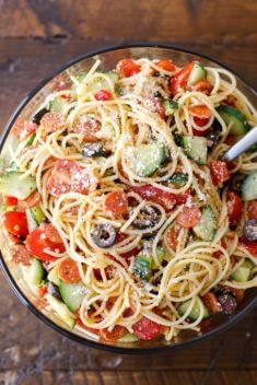 Spaghetti Salad - Crazy Good Spaghetti Recipes