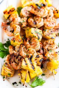 Spicy Garlic Lime Shrimp Pineapple Skewers - Best Easy And Delicious Kabob Recipes That You Should Not Miss